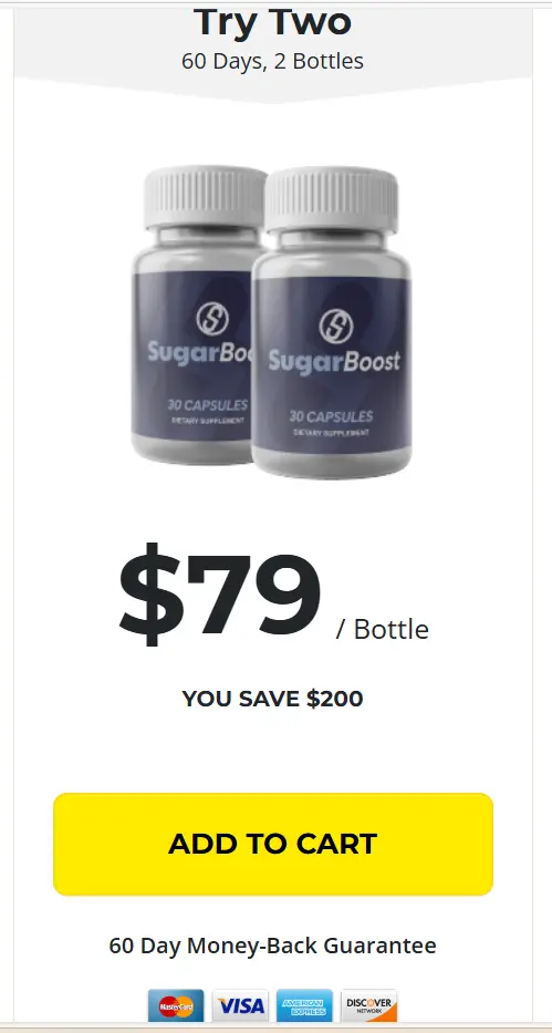 SugarBoost   2 Bottle